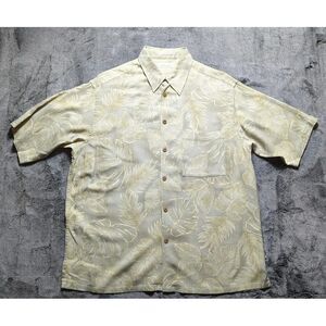 Caribbean Short Sleeve Button Up Hawaiian Shirt Men's Size Large